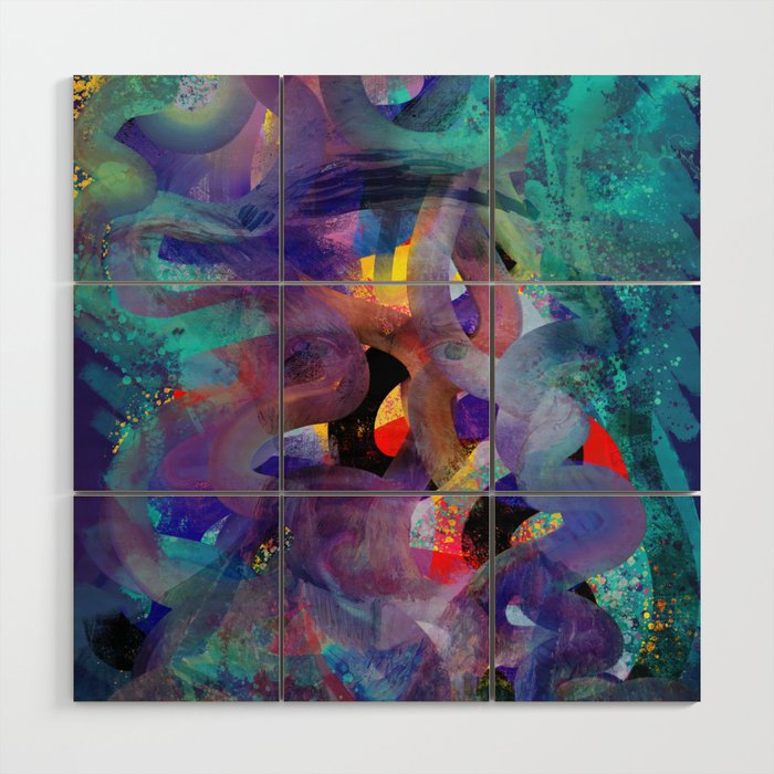 Where is Vincent ? Abstract 3D Mystic Art Wood Wall Art Gallery Image 1