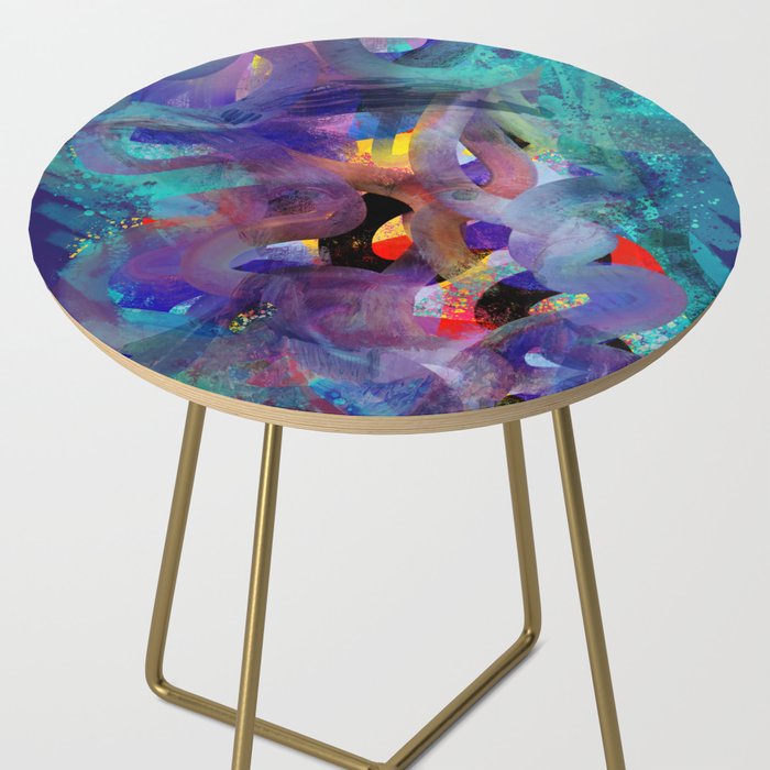 Where is Vincent ? Abstract 3D Mystic Art Side Table Gallery Image 2