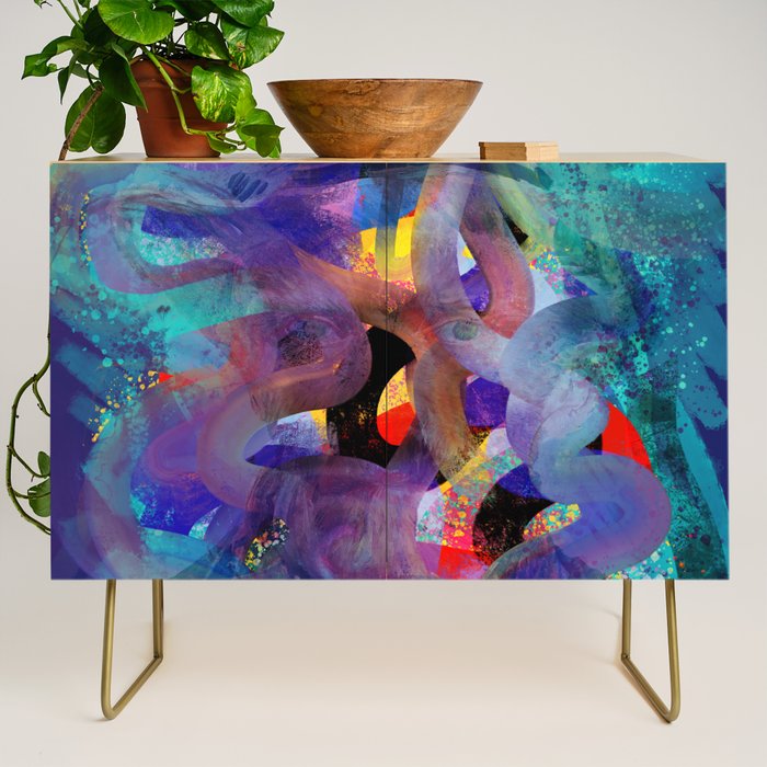 Where is Vincent ? Abstract 3D Mystic Art Credenza Gallery Image 1