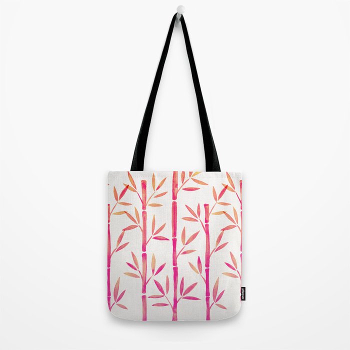 Bamboo Stems - Pink Palette Tote Bag Gallery Image 2