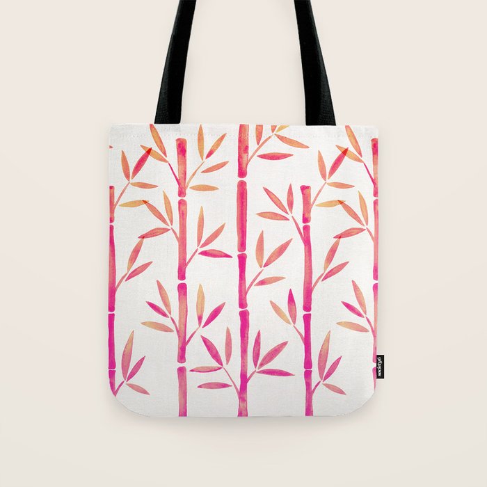 Bamboo Stems - Pink Palette Tote Bag Gallery Image 1