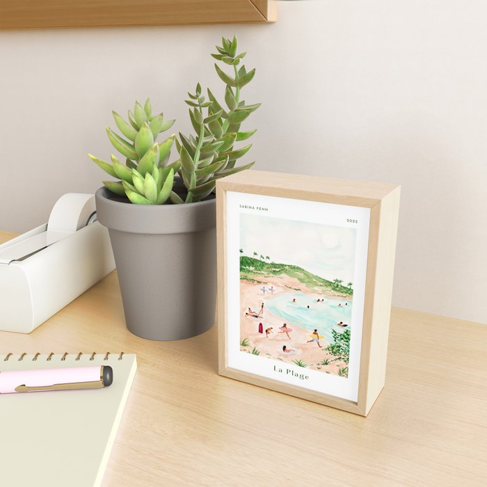 Beach Day Poster Print Mini Art Print Gallery Image 2