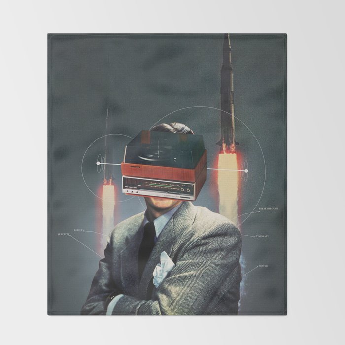 RetroVisionary Throw Blanket Gallery Image 2