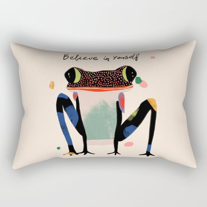 Believe and Leap Rectangular Pillow Gallery Image 1