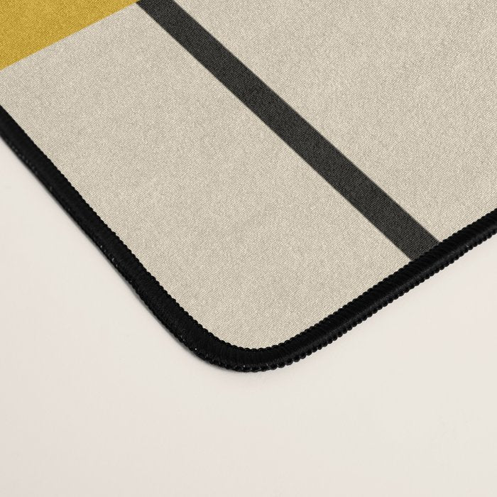 Retro Atomic Abstract Geometric Starburst Pattern Desk Mat Gallery Image 4