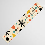 Retro Atomic Abstract Geometric Starburst Pattern Table Runner Gallery Image 3