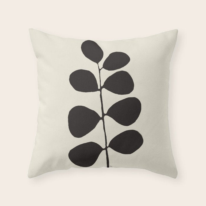 Branch silhouette Throw Pillow Gallery Image 1
