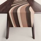 Wavy Stripes XLIX - Mocha Coffee Table Runner Gallery Image 1