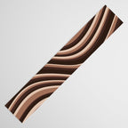 Wavy Stripes XLIX - Mocha Coffee Table Runner Gallery Image 3
