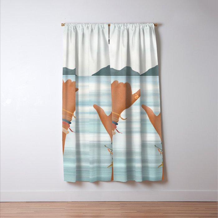 Shaka Sign Window Curtain Gallery Image 3