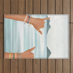Shaka Sign Outdoor Rug Gallery Image 1