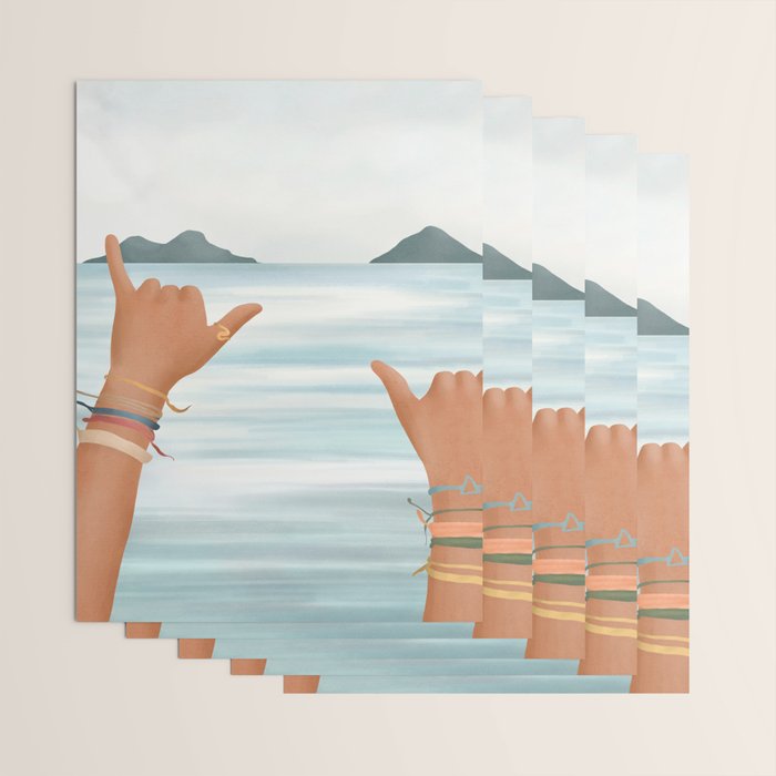 Shaka Sign Wrapping Paper Gallery Image 3