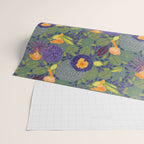 Forest Full of Wild Mushrooms in Sage & Plum Wrapping Paper Gallery Image 2