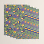 Forest Full of Wild Mushrooms in Sage & Plum Wrapping Paper Gallery Image 3