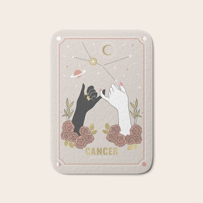 Cancer Zodiac Series Bath Mat Gallery Image 1