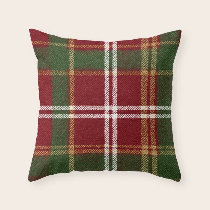 Classic Tartan Plaid Throw Pillow Gallery Image 6
