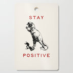 Stay Positive - Fun Dinosaur Cutting Board Gallery Image 1