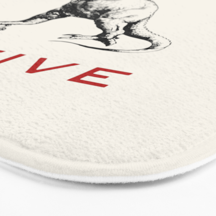 Stay Positive - Fun Dinosaur Bath Mat Gallery Image 3