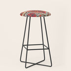 Large Medallion Suzani Print Stool Gallery Image 1