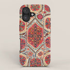 Large Medallion Suzani Print iPhone Case Gallery Image 1
