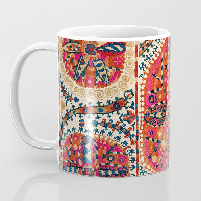 Large Medallion Suzani Print Coffee Mug Gallery Image 3