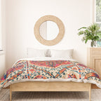 Large Medallion Suzani Print Duvet Cover Gallery Image 3