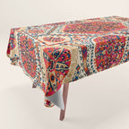 Large Medallion Suzani Print Tablecloth Gallery Image 1