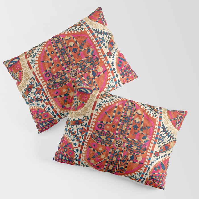 Large Medallion Suzani Print Pillow Sham Gallery Image 3