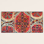 Large Medallion Suzani Print Desk Mat Gallery Image 3