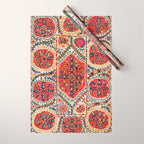 Large Medallion Suzani Print Wrapping Paper Gallery Image 1