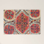 Large Medallion Suzani Print Welcome Mat Gallery Image 1