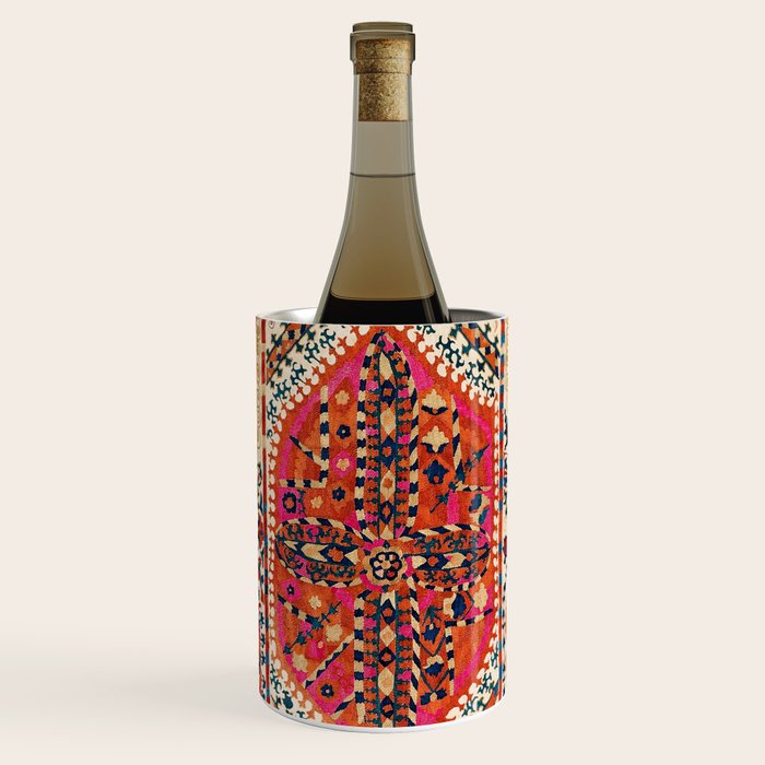 Large Medallion Suzani Print Wine Chiller Gallery Image 1