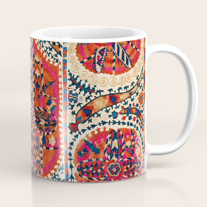 Large Medallion Suzani Print Coffee Mug Gallery Image 1