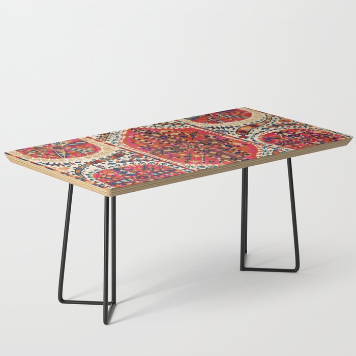 Large Medallion Suzani Print Coffee Table Gallery Image 1