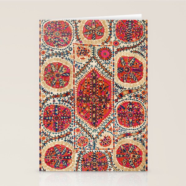 Large Medallion Suzani Print Stationery Card Gallery Image 2