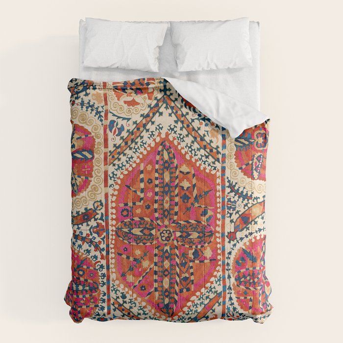 Large Medallion Suzani Print Comforter Gallery Image 6