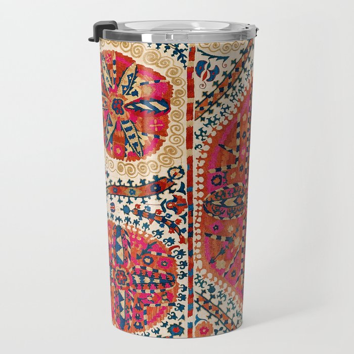 Large Medallion Suzani Print Travel Mug Gallery Image 3