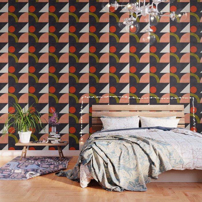 mid century bauhaus geometry square 1 Wallpaper Gallery Image 1