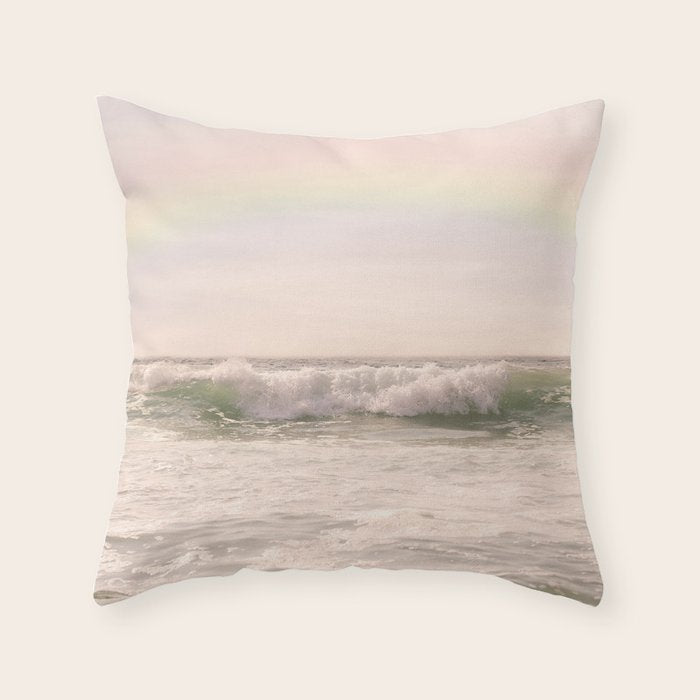 Charmed Rainbow Sea Throw Pillow Gallery Image 1