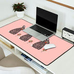 Christmas rabbit - illustration Desk Mat Gallery Image 2