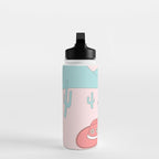 Cute Desert Cowgirl Pink Cowboy Boots Daisy Water Bottle Gallery Image 3