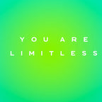 You are limitless optimistic gradient empowering women  green turquoise blue Coffee Mug Gallery Image 2