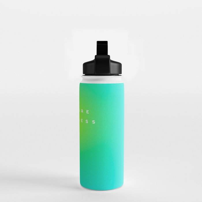 You are limitless optimistic gradient empowering women  green turquoise blue Water Bottle Gallery Image 2