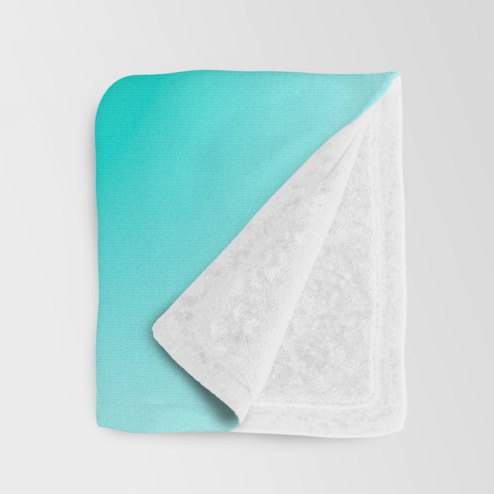 You are limitless optimistic gradient empowering women  green turquoise blue Throw Blanket Gallery Image 3
