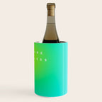 You are limitless optimistic gradient empowering women  green turquoise blue Wine Chiller Gallery Image 3
