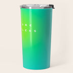 You are limitless optimistic gradient empowering women  green turquoise blue Travel Mug Gallery Image 2