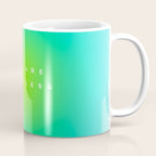 You are limitless optimistic gradient empowering women  green turquoise blue Coffee Mug Gallery Image 1