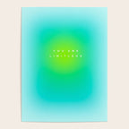 You are limitless optimistic gradient empowering women  green turquoise blue Poster Gallery Image 4