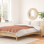 TERRACOTTA NIGHT, abstract landscape, moon and desert Duvet Cover Gallery Image 2