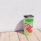 Big fruit Cherry duo with fun pun 'Cherry Nice'  Travel Mug Gallery Image 4